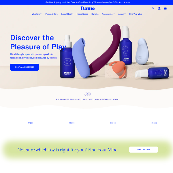 Details : Dame Products – Get In Touch With Yourself