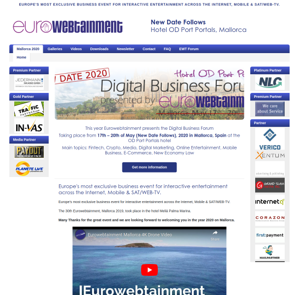 Details : Home / Eurowebtainment Mallorca 2020