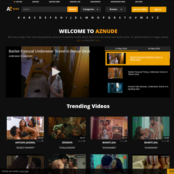 Details : AZNude - Nude Celebrities from A to Z